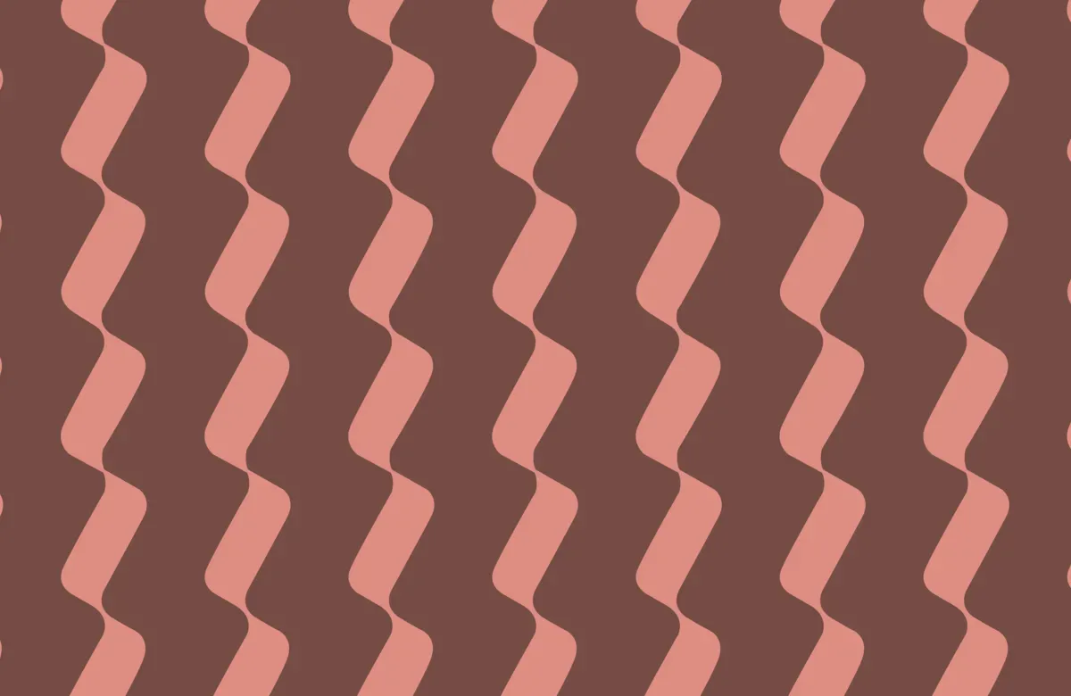 wavy pink lines on a brown background