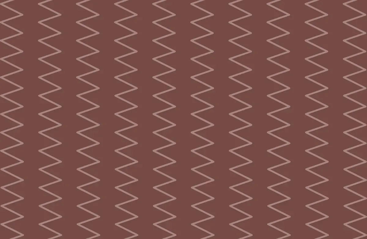 pink zigzags on a brown background
