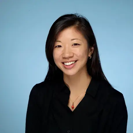 photo of Alice su in front of blue background