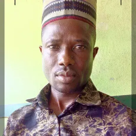 a man looks into a camera
