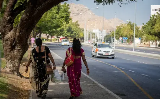 Women domestic workers in Oman. Image by Svanika Balasubramanian. Oman, 2018.