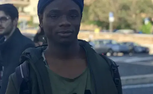 Ahma Sow, an Italian migrant from Senegal. Image by Amy Olejniczak. Italy, 2018.