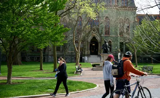 The University of Pennsylvania is only one of many universities that have transitioned to online learning. Image by Patrick Ammerman. United States, 2020.
