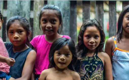 Sateré children. Image by Matheus Manfredini. Brazil, 2019.
