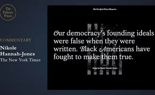 1619 Project wins Pulitzer Prize