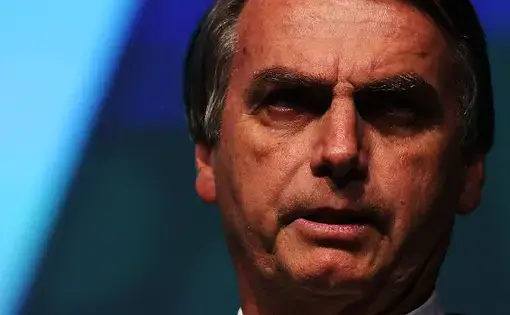 Then President-elect of Brazil Jair Bolsobaro during the 2018 Unica Forum. Image by Marcelo Chello / Shutterstock.com. Brazil, 2018.
