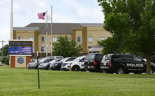 Pontoon Beach Police Department. June, 2019. Pontoon Beach, Illinois. Image by Darrell Hoemann.
