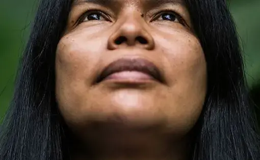 For almost 30 years, Patricia Gualinga has been a part of the Sarayaku resistance. Image by Jonathan Rosas. Ecuador, 2019.