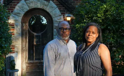 Theo Washington, 46, and Denise Washington, 46, heard about the incident through an email from Washington University faculty days after the event. Missouri, 2019. Image by Chad Davis.