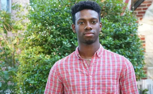 Teddy Washington was one of 10 African American Washington University students involved in a July 7, 2018, incident at a St. Louis-area IHOP. Image by Chad Davis. Missouri, 2019.