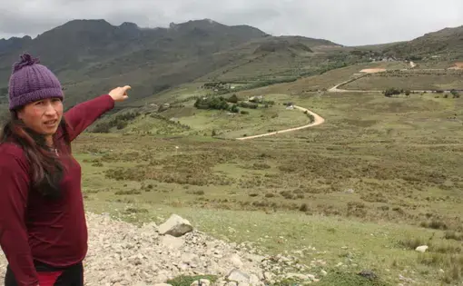 The Junefield Ecuagoldmining mine, located in the Cajas massif, has caused a conflict between local communities, the company and the government. Image by Andrés Bermúdez Liévano. Ecuador, 2019.
