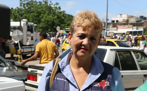 Marisol Ramirez lives with HIV/AIDS in Codero, Venezuela. She crosses the border monthly to receive treatment. Image by Patrick Ammerman. Colombia, 2019.