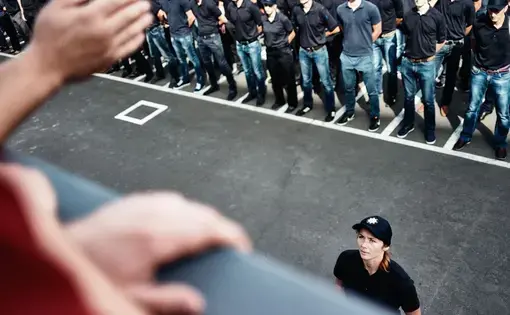 Maria Ivanova, one of 500 women who now make up Kyiv police. Image by Misha Friedman. Ukraine, 2015.