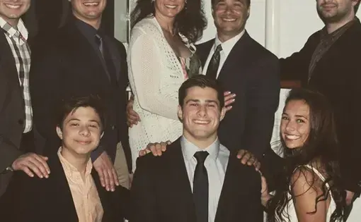 Anthony D'Angelo (center) and his family. Image courtesy of Anthony D'Angelo.