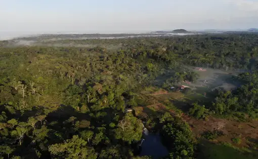 Hills and springs are some of the sacred places of the indigenous people who inhabit the jungles of Vaupés, in the Colombian Amazon. Image by Luis Ángel. Colombia, undated.