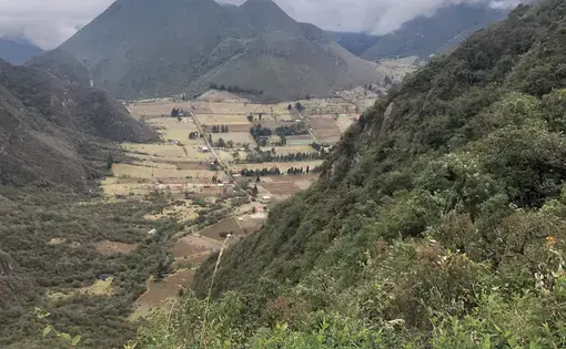 View of crater from Reserva Geobotanica Pulilahua.&nbsp;Image by Ayanna Dickinson. Ecuador, 2019.