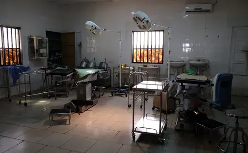The operating theater at the Okene Zonal Hospital in Kogi State, Nigeria. Image by T.R. Goldman. Nigeria, 2017.