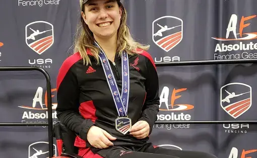 Victoria placed first place at the North America Championships in January 2020. Image courtesy of Victoria Isaacson. United States, 2020.