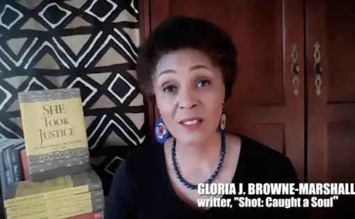 Gloria J. Browne-Marshall, creator of SHOT: Caught a Soul. United States, 2020.