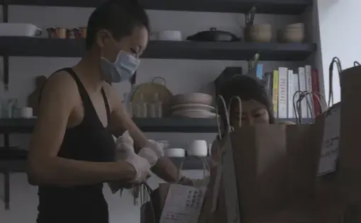 Woman in kitchen