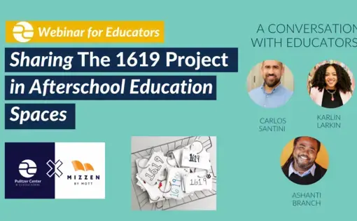 The 1619 Project in Afterschool Spaces Canva Graphic