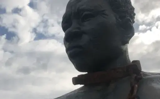 One of the sculptures