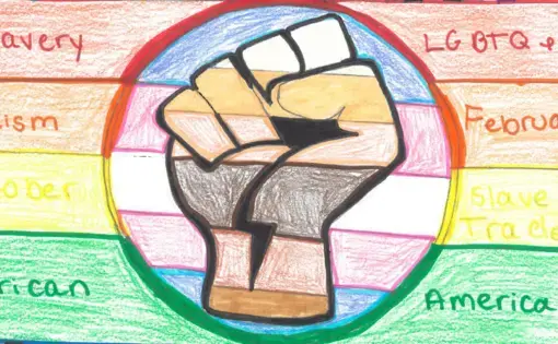 Original student artwork Black Lives Matter