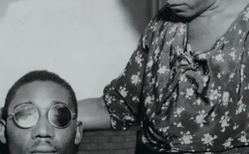 Photo of Isaac Woodardand his mother