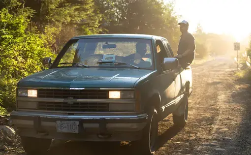 Man on truck