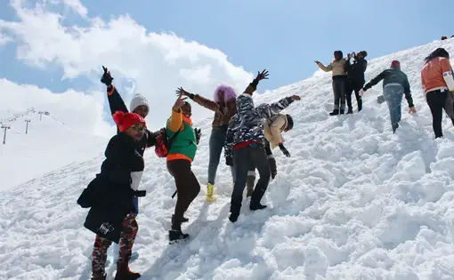 Women on the hill