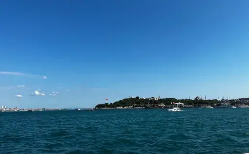 View across the Bosphorus in Istanbul