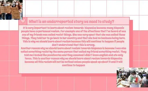 Main image for Making History Lesson Plan. Image features a pink and white grid background with a long paragraph of text layered over.