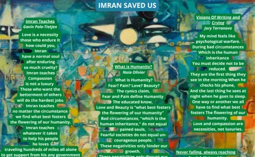 Screenshot of student poems written in response to journalist and Rohingya refugee Imran Mohammed Faizal Hoque's story.