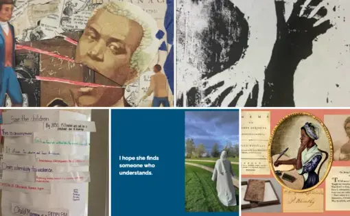 Collage of student work created as part of the 2021-22 Teacher Fellowship program.