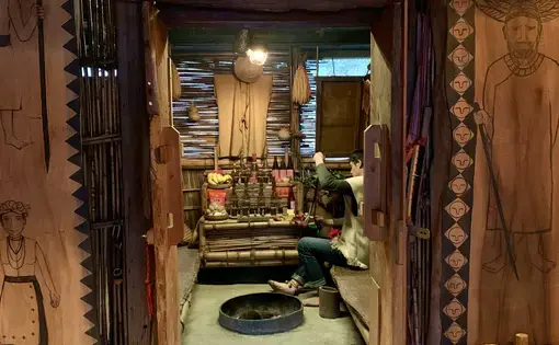 Kulas Umo prepares for an Amis traditional healing ceremony.