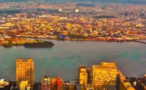 CUNY Queens College Urban Studies - picture of a skyline and harbor