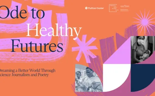 Decorative graphic reading "Ode to Healthy Futures"