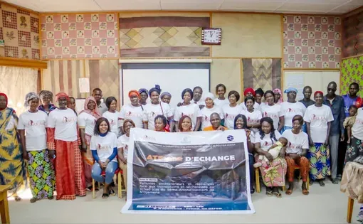 Group photo at REFA International Chad exchange workshop with women entrepreneurs