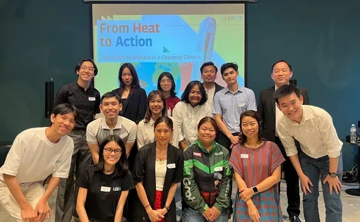 A diverse group of 12 stakeholders representing the Thai government’s environmental body, delivery worker, think tank and members of the media