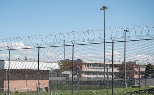 The outside of the women's facility at the South Idaho Correctional Institution outside of Boise