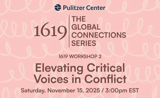 Elevating Voices in Conflict Promotional Graphic