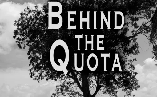 Behind the Quota podcast cover graphic