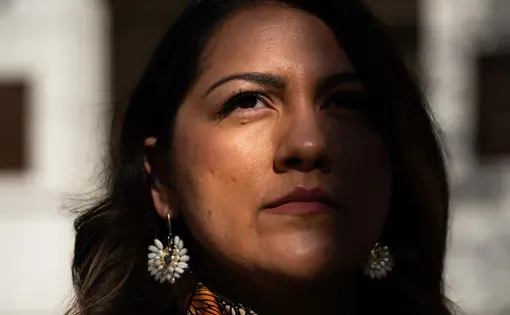 Lorena Tule-Romain, co-founder of ImmSchools, is pictured in Dallas, Texas, on February 7, 2026.