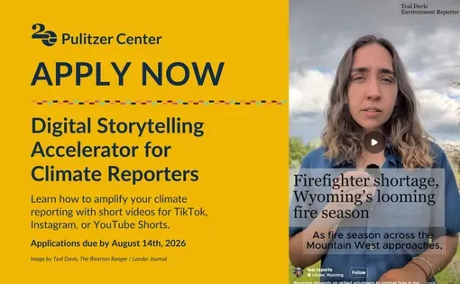 Apply Now for Digital Storytelling Accelerator for Climate Reporters