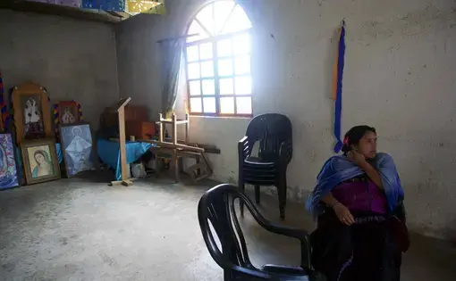 Shot seven times, Catarina Mendez-Paciencia&nbsp;bled out helplessly in the church in the village of Acteal as right-wing paramilitaries rampaged through the village on December 22, 1997—the penultimate act of a massacre that would consume&nbsp;49 lives. The memory of that massacre, whose roots lie in the low-intensity Zapatista conflict, haunt Mendez-Pacienia to this day. She watched her mother die before her very eyes. Image by Jared Olson. Mexico, 2018.