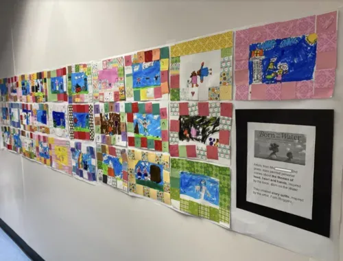 student paper quilt