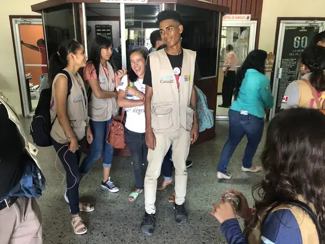 “In the past five years, I know a lot of young people who have migrated to the United States,” says&nbsp;Evans Paz&nbsp;(center), 18. Image by Jaime Joyce/TIME for Kids. Honduras, 2019.