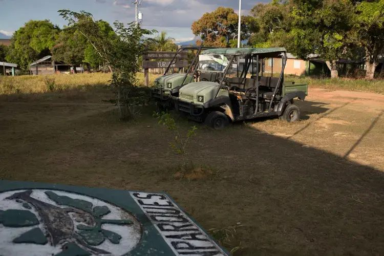 INPARQUES headquarters at San Ignacio de Yuruaní in the Gran Sabana. Image by Fabiola Ferrero. Venezuela, 2020.