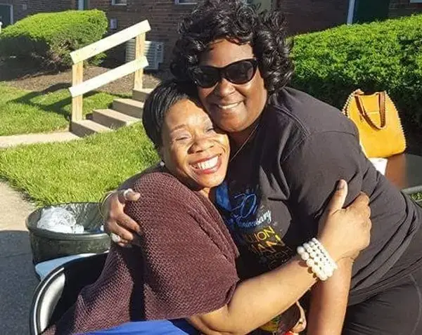 Beverly Jones, right, with Pamela Meanes. Image courtesy of Beverly Jones.