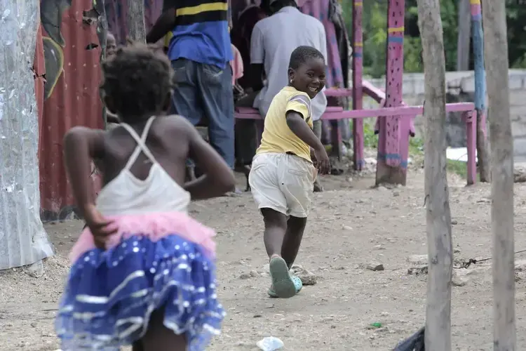 Ten years after the Jan. 12, 2010, earthquake in Haiti, most of the makeshift huts and tents that once housed desperate, displaced earthquake survivors in plain view are gone. But hidden tent cities like this one in the city of Delmas in the capital’s metropolitan area still remain. Image by Jose A. Iglesias. Haiti, 2019.